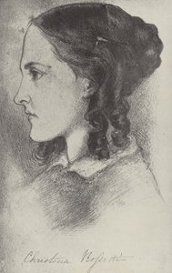 クリスティーナ・ロセッティ、英国の詩人 作： Dante Gabriel Charles Rossetti